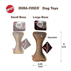 SPOT Hueso de cuero yute para juego duradero.