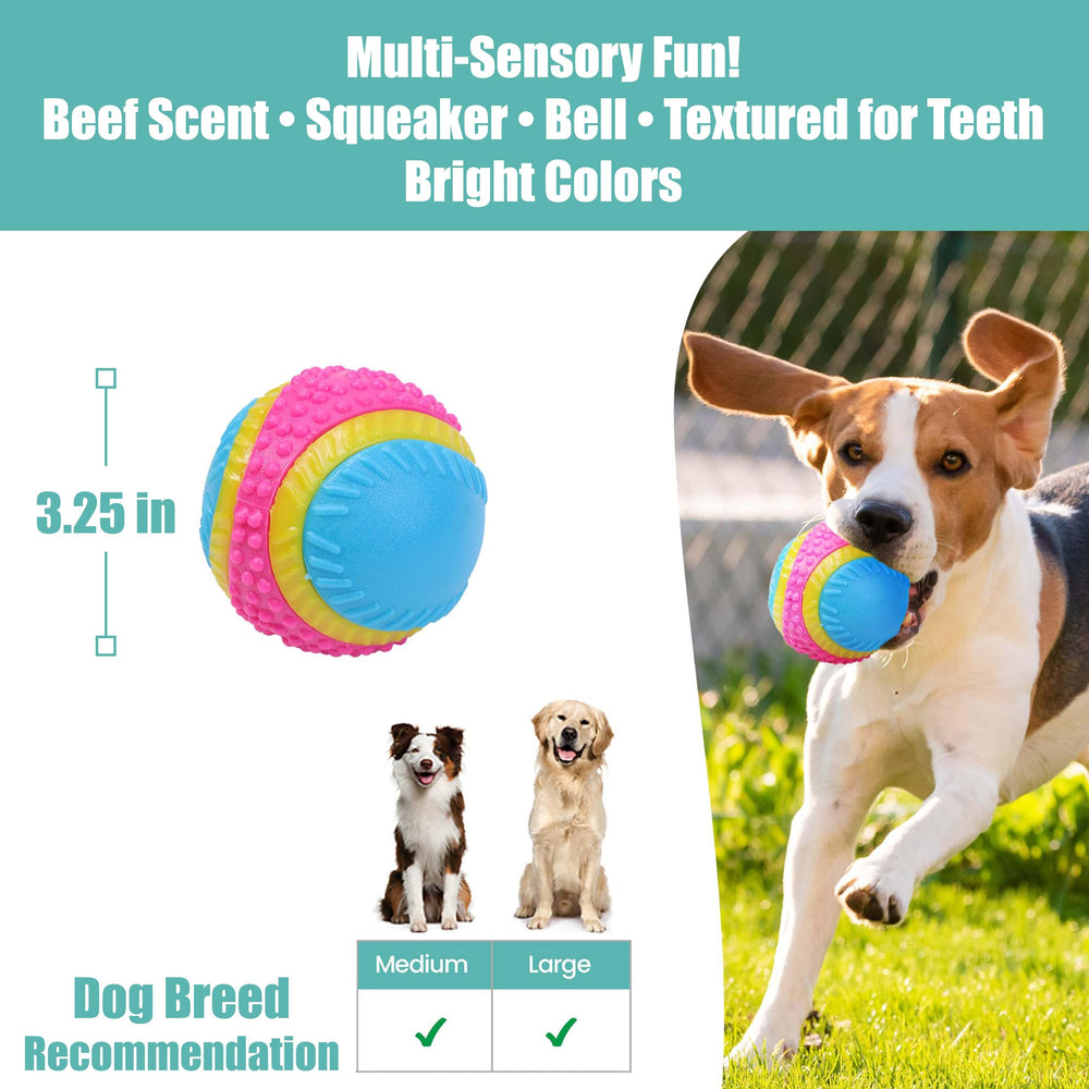 SPOT Pelota Sensorial con aroma y sabor a ternera para mayor interés del perro.
