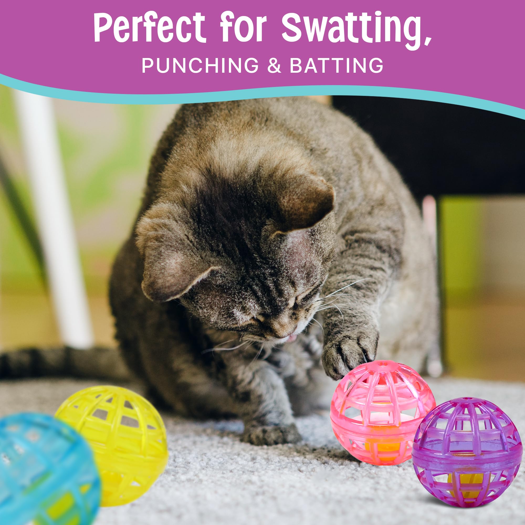 SPOT Lattice Balls para varios gatos: perfecto en hogares con más de una felina.