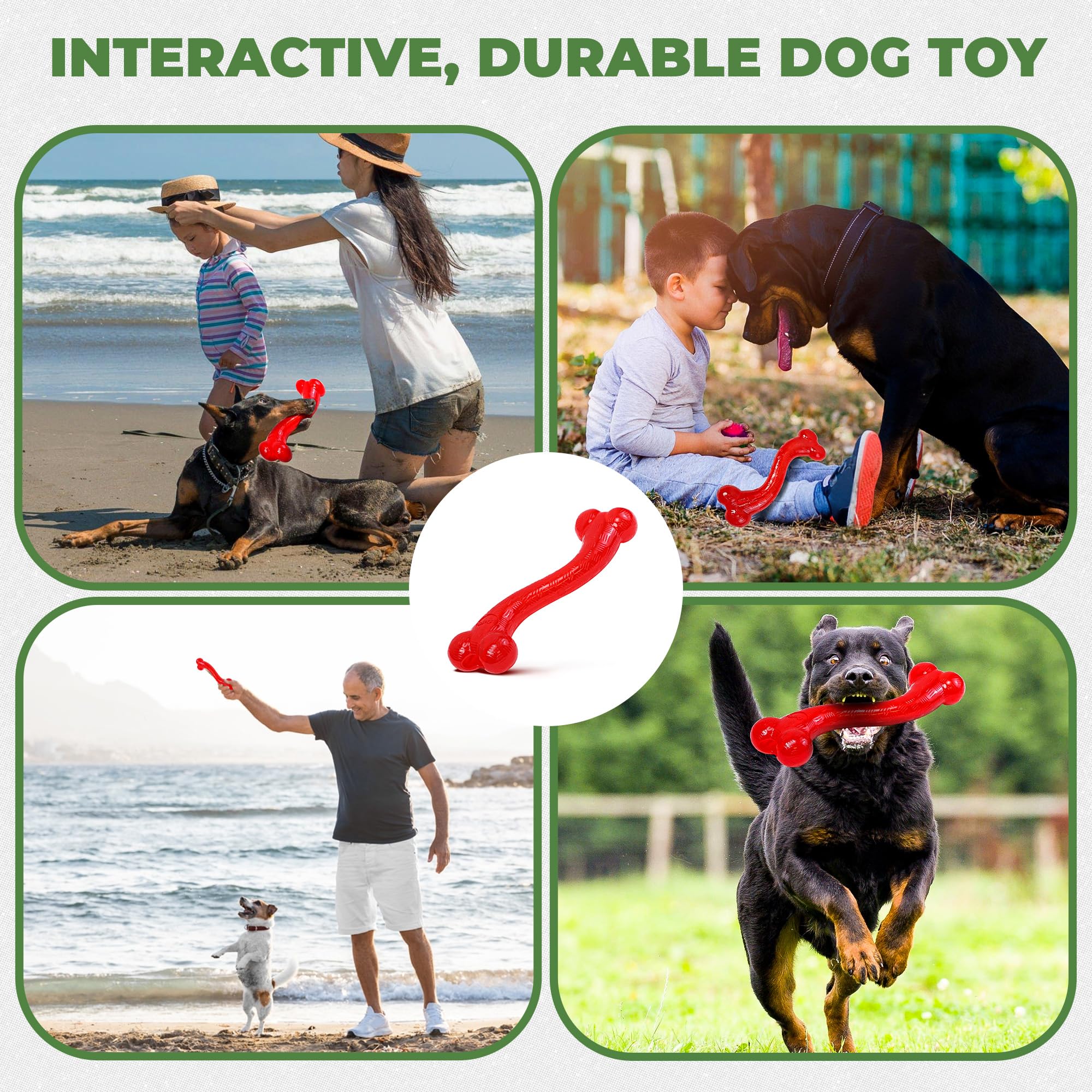 SPOT Play Strong Diseno Hueso Interactivo; estimula juego y recompensa.