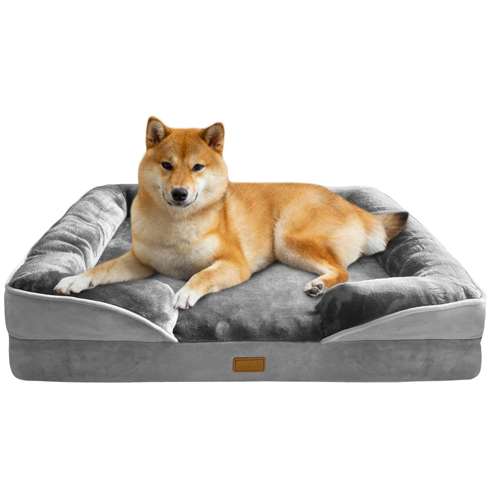 Cama ortopédica para perros grandes con lados acolchados para mayor confort de Spotted Play.