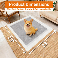 Sprbriolsm almohadillas entrenamiento perros 23x23: tamaño ideal para cachorros.