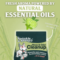 Sprinkle & Sweep: limpieza de superficies duras ante derrames y manchas.