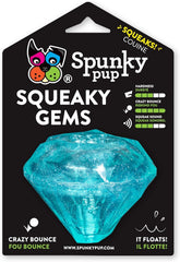 Spunky Pup Diamante con pito incorporado para juego interactivo y duradero.