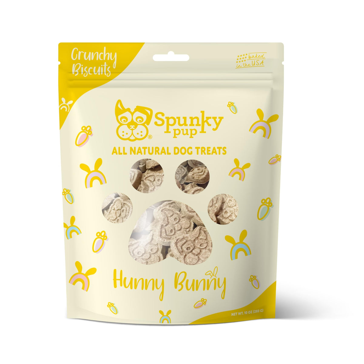 Spunky Pup Hunny Bunny galletas crujientes para entrenamiento de perro