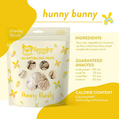 Spunky Pup Hunny Bunny ingredientes naturales para una golosina saludable