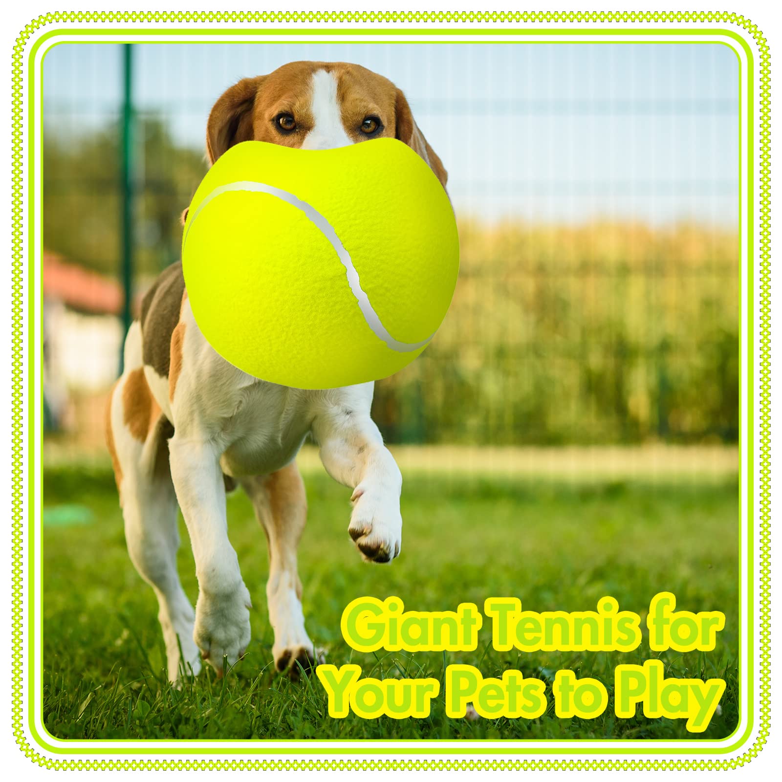 Sratte paquete de 6 pelotas tenis gigantes para perros, ideal como repuestos