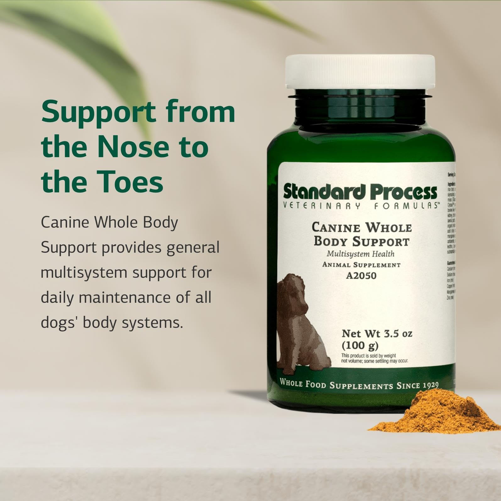 Standard Process Inc. canino base-nutricional polvo: complemento para dieta balanceada.
