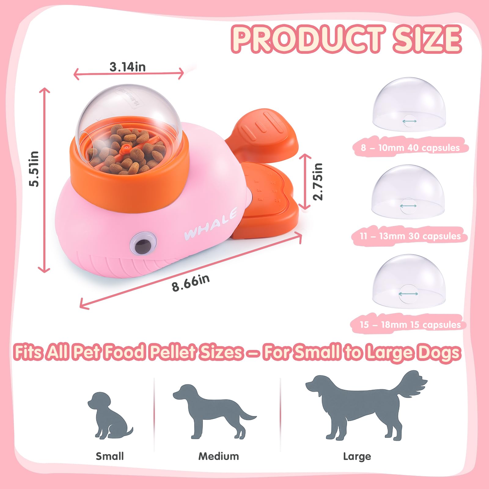 Star&Mi Dispensador de premios para perros, fomenta juego e ingesta pausada