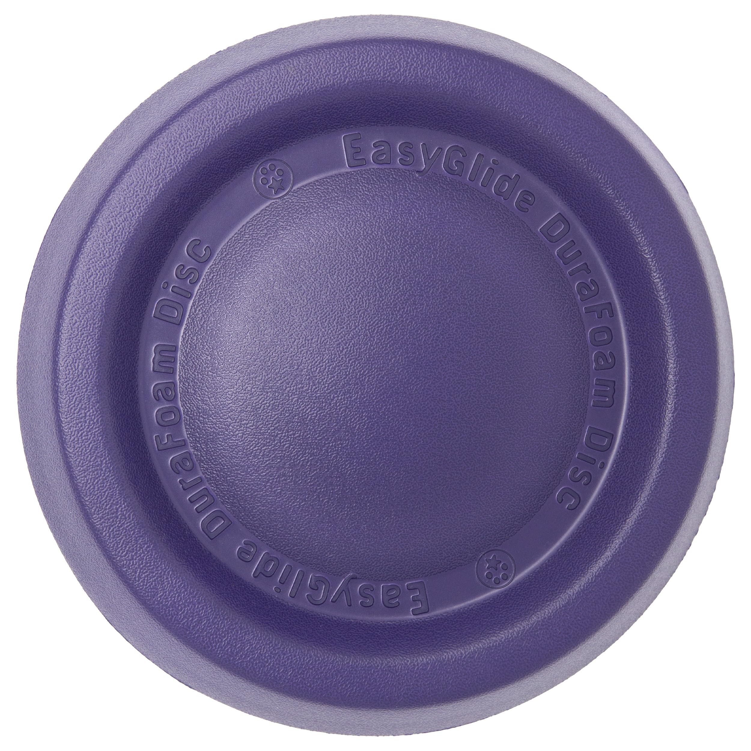 Starmark Easy Glide DuraFoam, disco morado 11in, vista lateral para lanzamientos controlados.