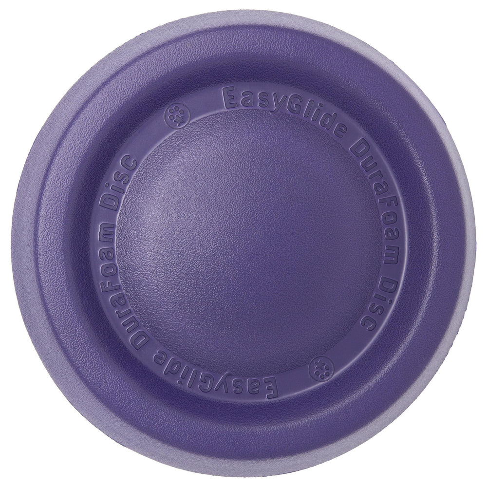 Starmark Easy Glide DuraFoam, disco morado 11in, vista lateral para lanzamientos controlados.