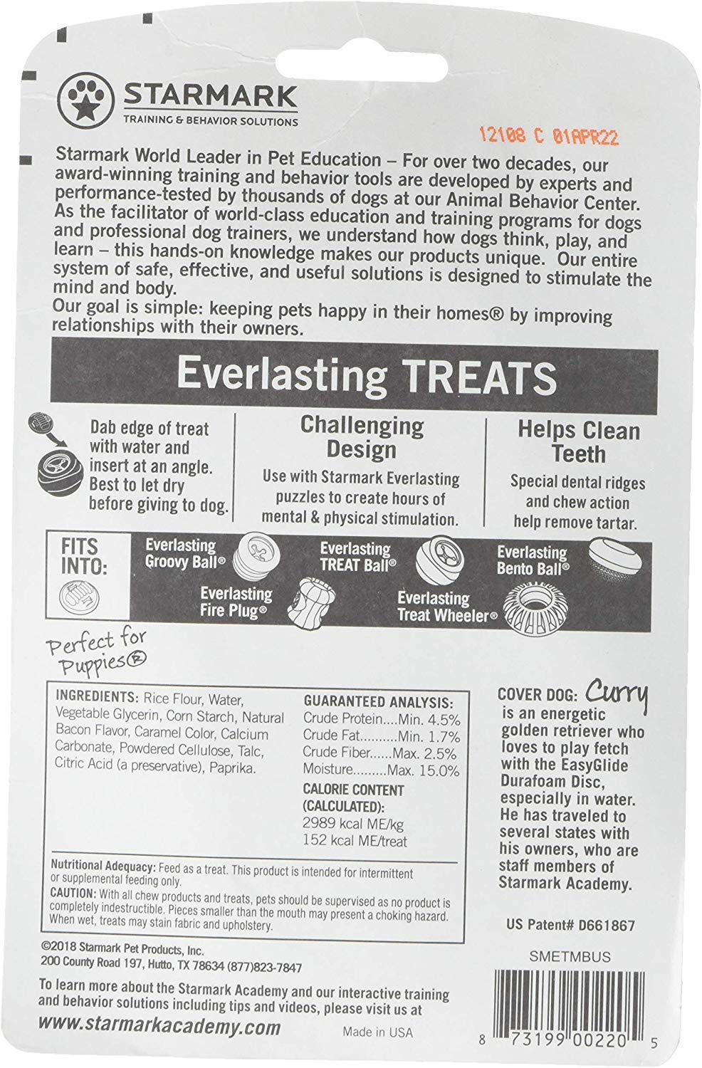 Starmark Everlasting Dental Chew, sabor tocino y experiencia de dientes sanos durante la masticación.