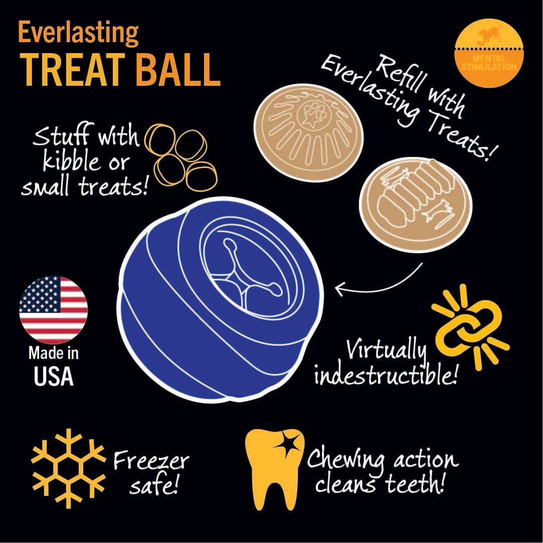 Starmark Everlasting Treat Ball diversión por horas para perros activos.
