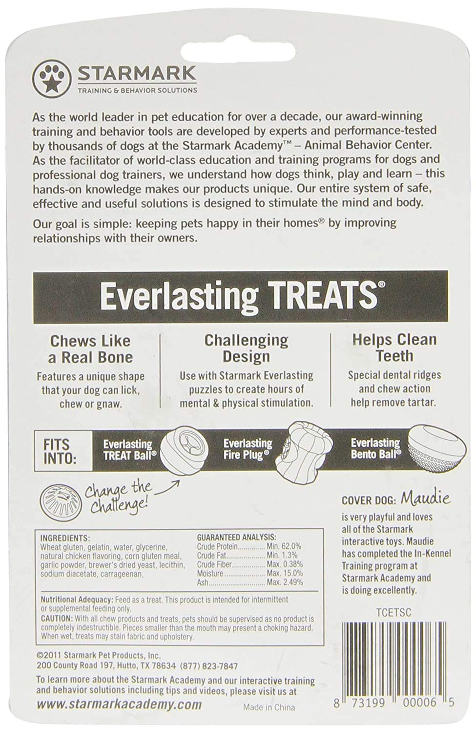 Starmark Everlasting Treats: snack sabroso de pollo para perros y juego diario
