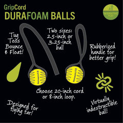 Starmark GripCord DuraFoam bola grande para lanzar más lejos.