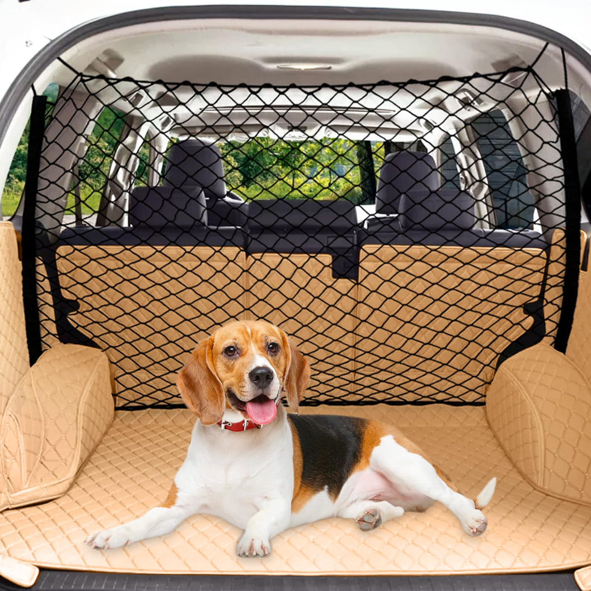 STARROAD-TIM barrera para perros en coche separando cabina y trasera