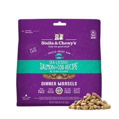 Stella & Chewy's bocado crudo de salmón y bacalao, snack nutritivo para gatos
