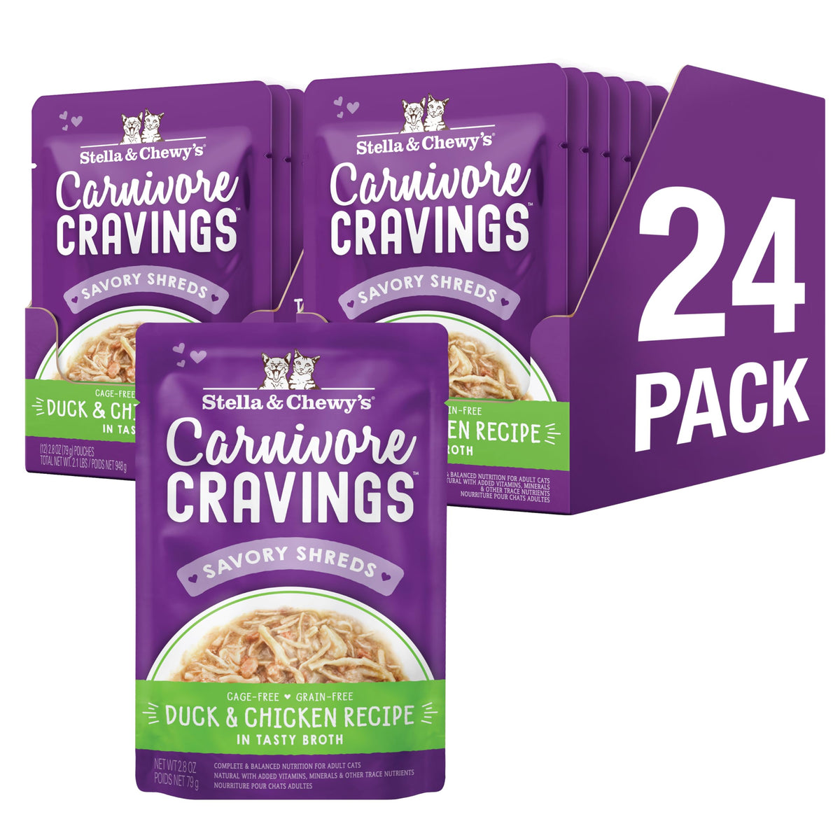 Stella & Chewy's Carnivore Cravings en bolsa premium para porciones prácticas.