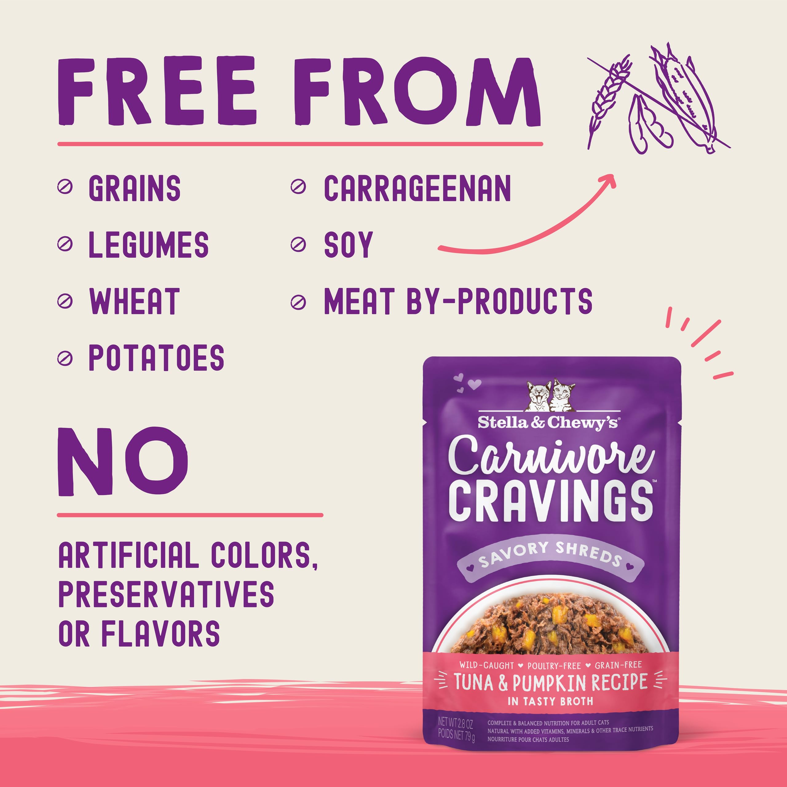 Stella & Chewy's Carnivore Cravings, opción sin granos para alimentación digestible