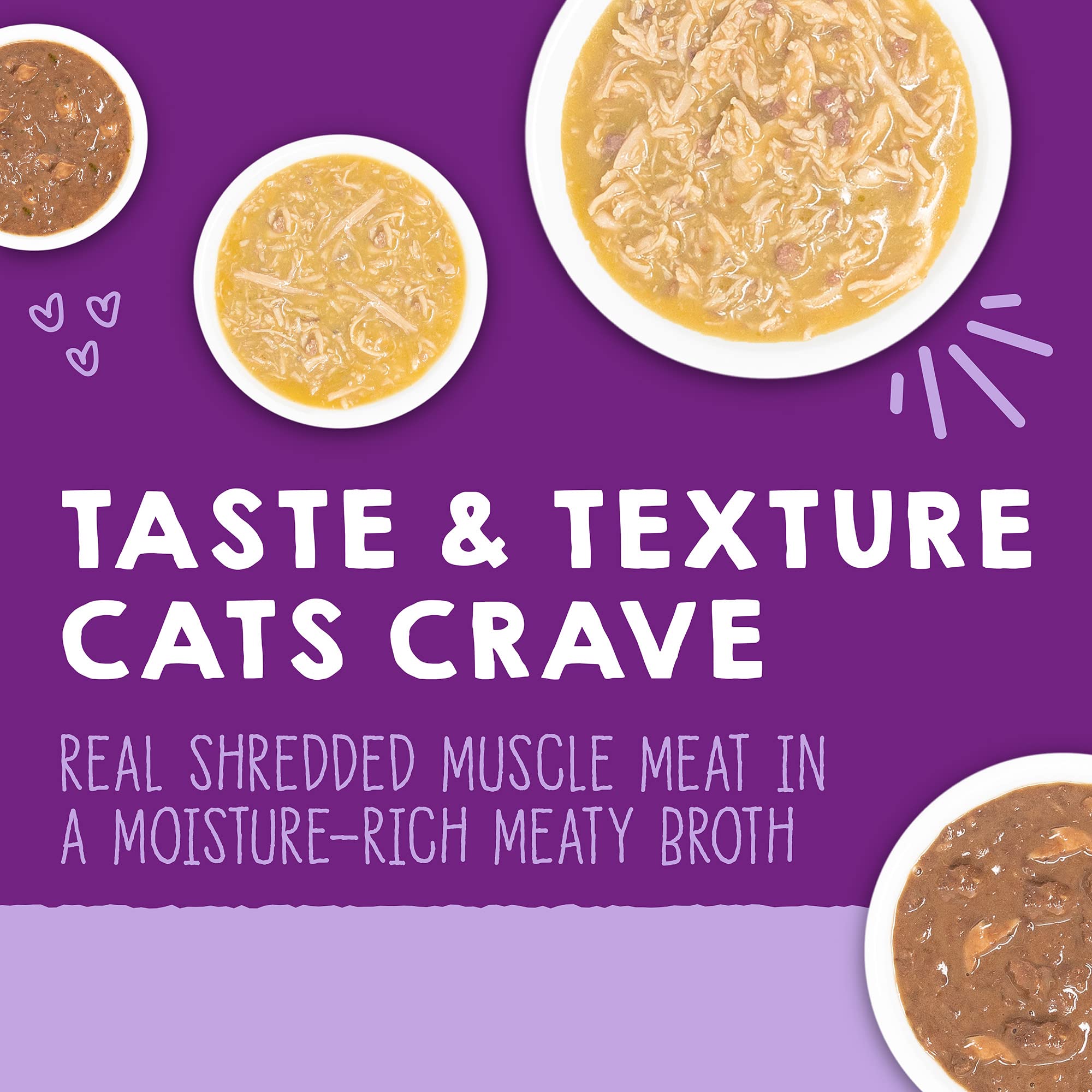 Variedad de 6 sabores de Stella & Chewy's Carnivore Cravings para mantener interés.