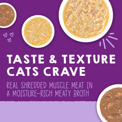 Variedad de 6 sabores de Stella & Chewy's Carnivore Cravings para mantener interés.