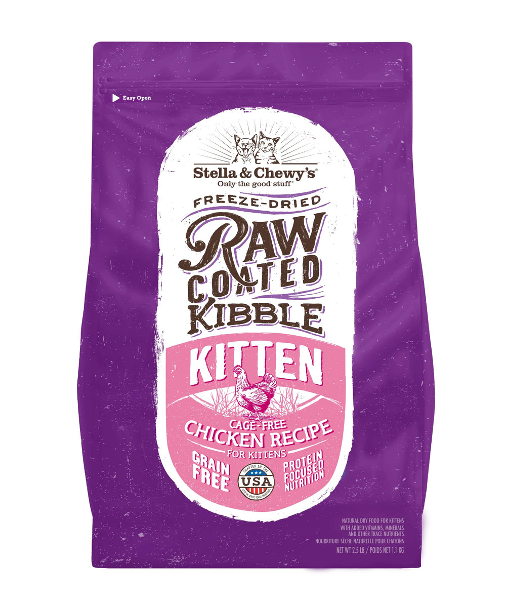 Stella & Chewy's croquettes enrobées chaton — emballage clair pour achat rapide.