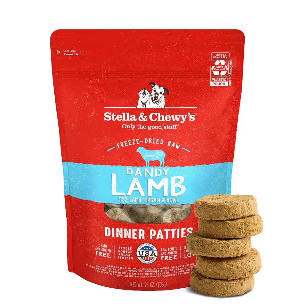 Stella & Chewy's discos cordero liofilizados, sabor irresistible para perros