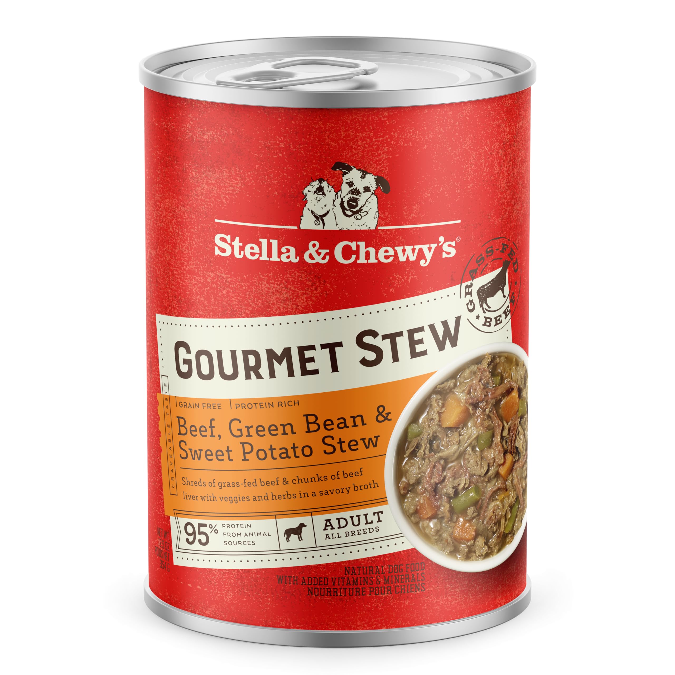 Stella & Chewy's guiso de res, textura suave, ideal como comida diaria para perros