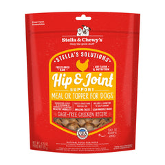 Stella & Chewy's Hip & Joint Solution en bouteille pour faciliter l'alimentation et la mobilité.