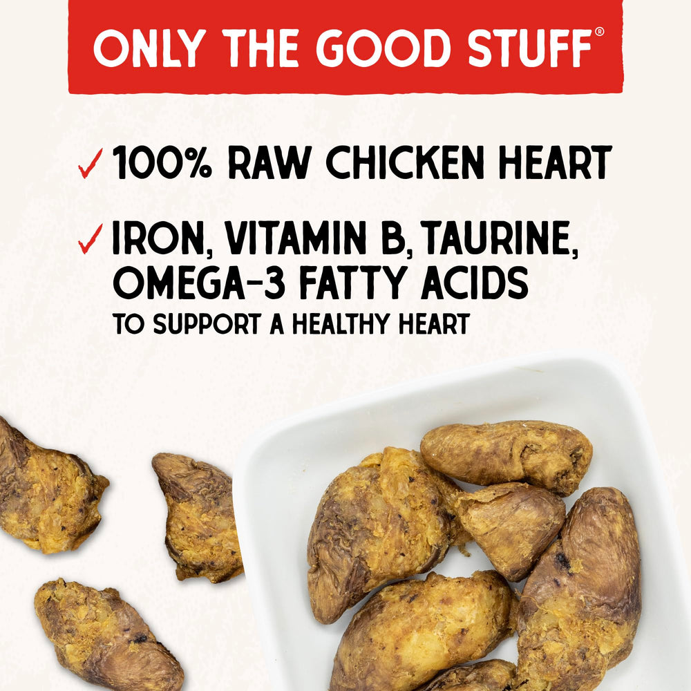 Stella & Chewy's, ingrediente-unico-corazon-pollo, perfecto para perros con sensibilidades.