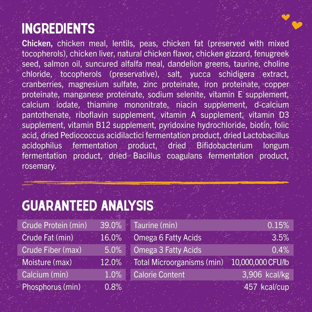Stella & Chewy's kibble pequeño; ideal para gatitos y adultos con dentición sensible.