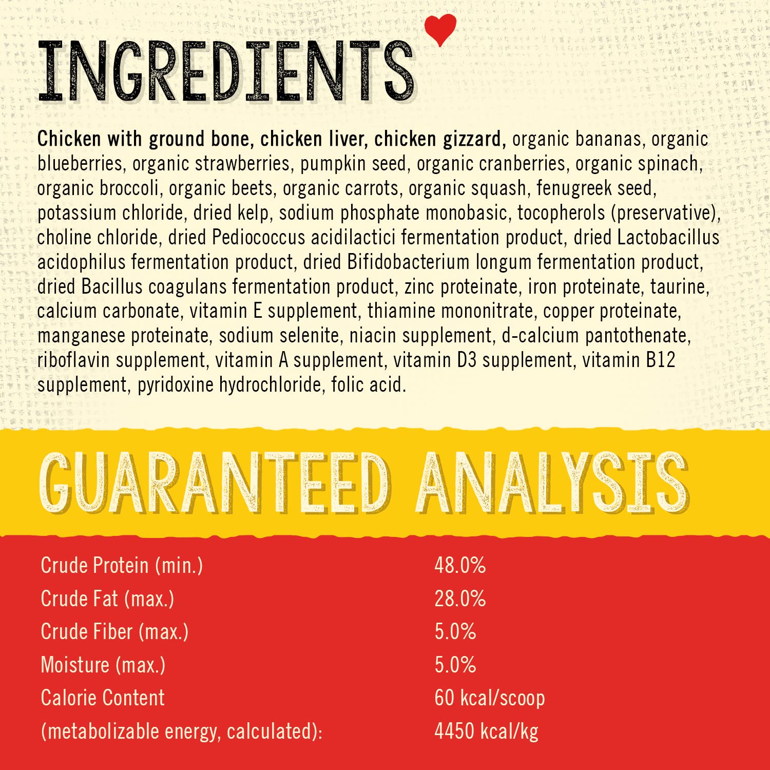 Stella & Chewy's Meal Mixer, ingredientes órganos y hueso, sabor natural.