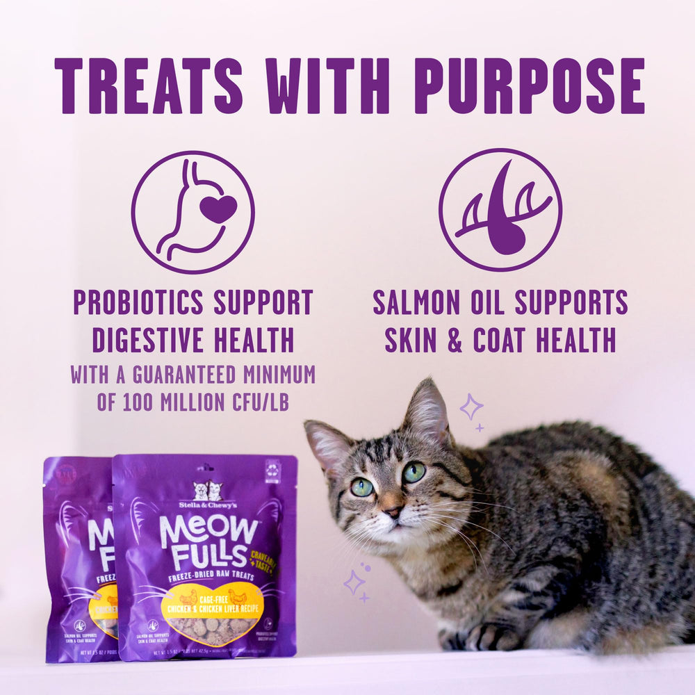Premios de entrenamiento Meowfulls, 1 caloría por bocado.