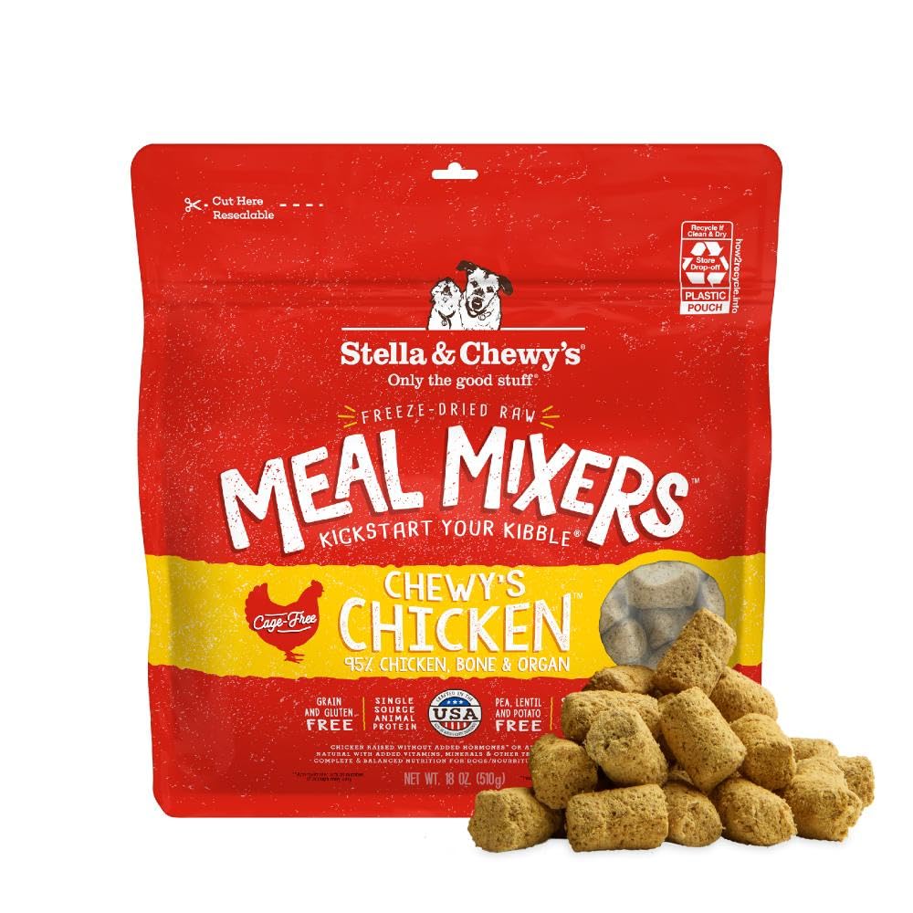 Stella & Chewy's Mezcladores crudo pollo 95: nutrición alta para perros exigentes