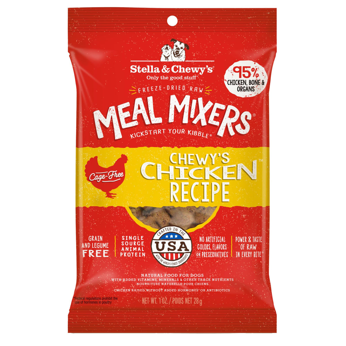 Stella & Chewy's pollo libre de jaula: mezcla atractiva para perros exigentes.
