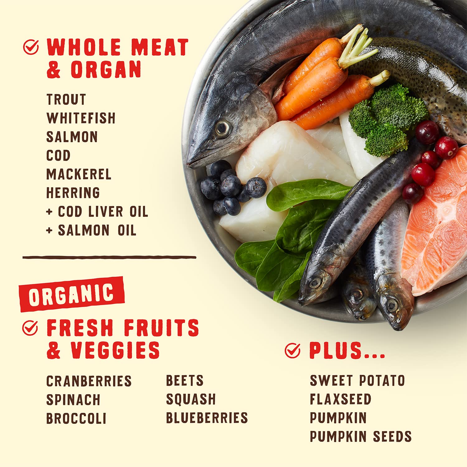 Stella & Chewy's Ocean Recipe, seis proteínas de pescado para perros exigentes.