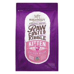 Stella & Chewy's tazón con kibble recubierto crudo para gatitos, sabor irresistible.