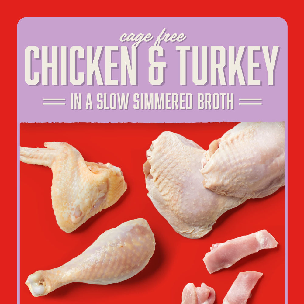 Stella & Chewy's Shredrs caldo nutritivo para una alimentación equilibrada.