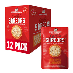 Stella & Chewy's Shredrs carne res y pollo en caldo para perros exigentes