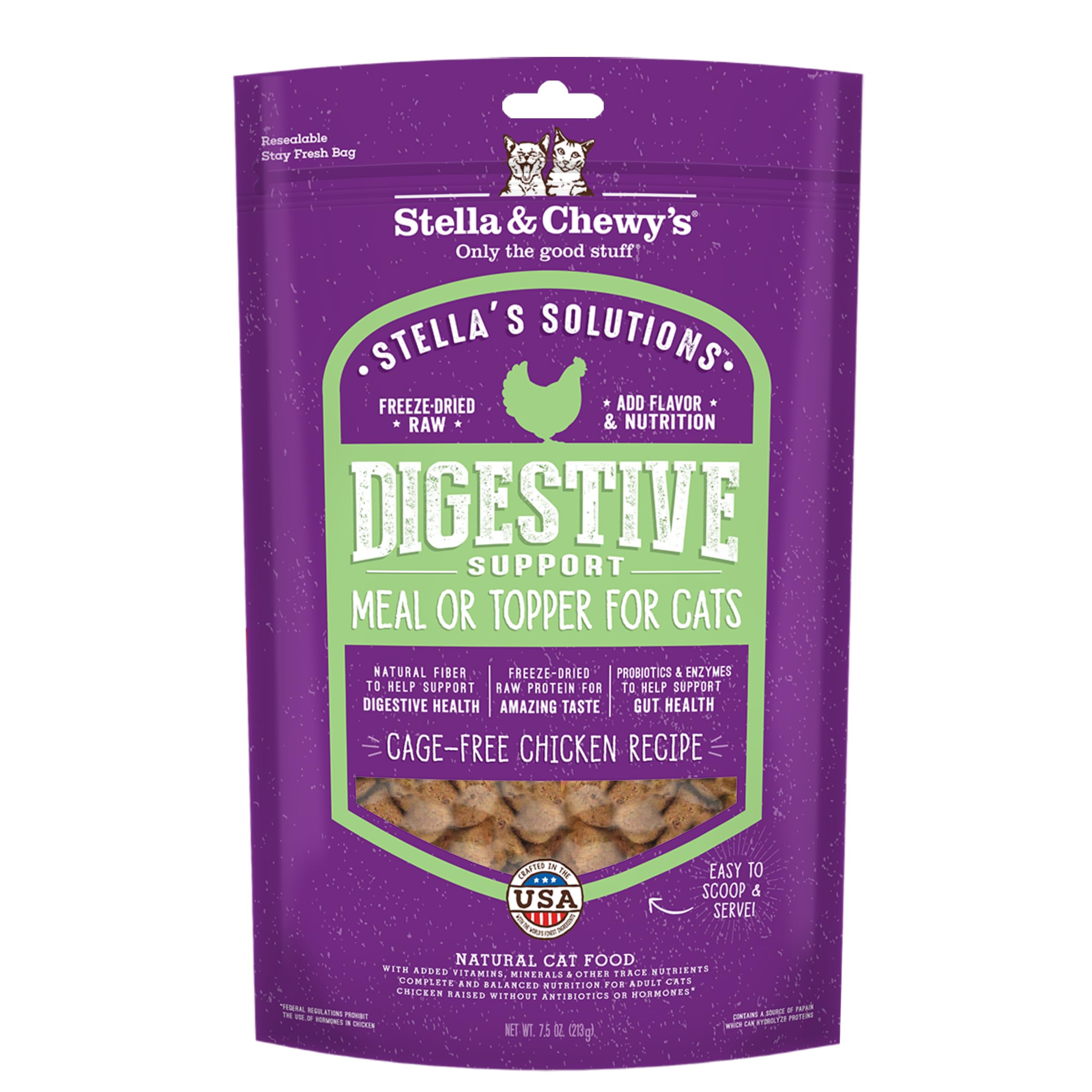 Stella & Chewy's Soluciones Digestivas: apoyo digestivo para gatos.