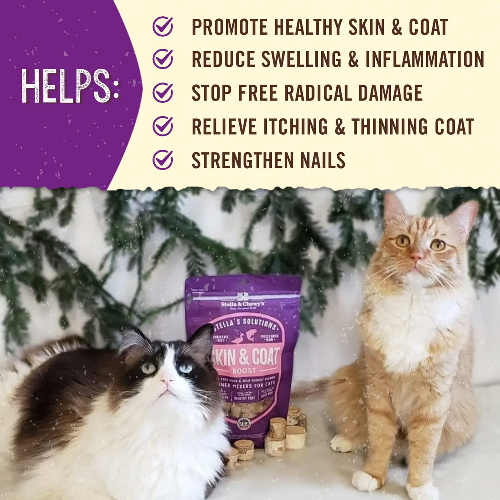 Topper para gatos de Stella's Solutions, ideal como complemento sabroso.