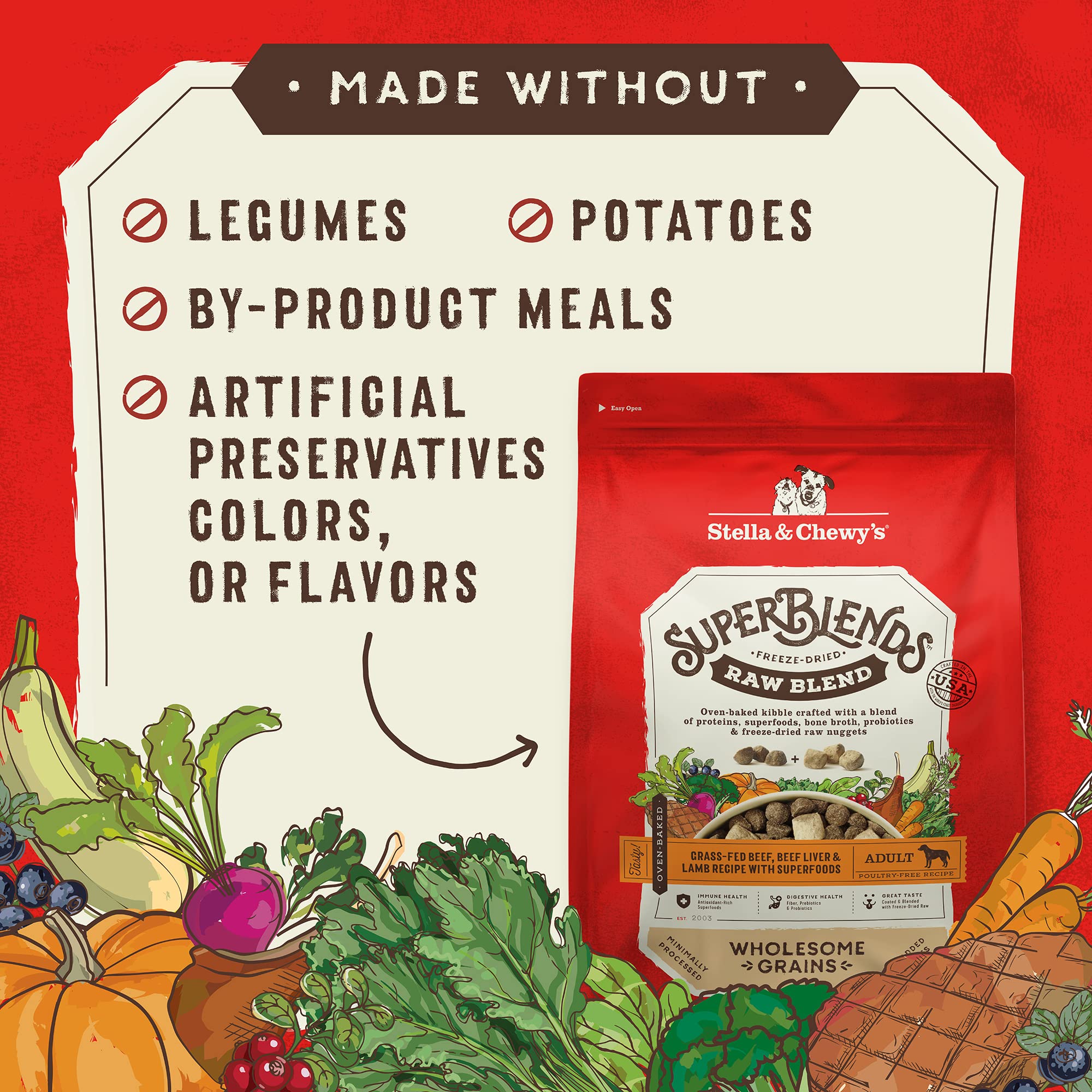 Stella & Chewy's SuperBlends: bol de comida atractivo y nutritivo