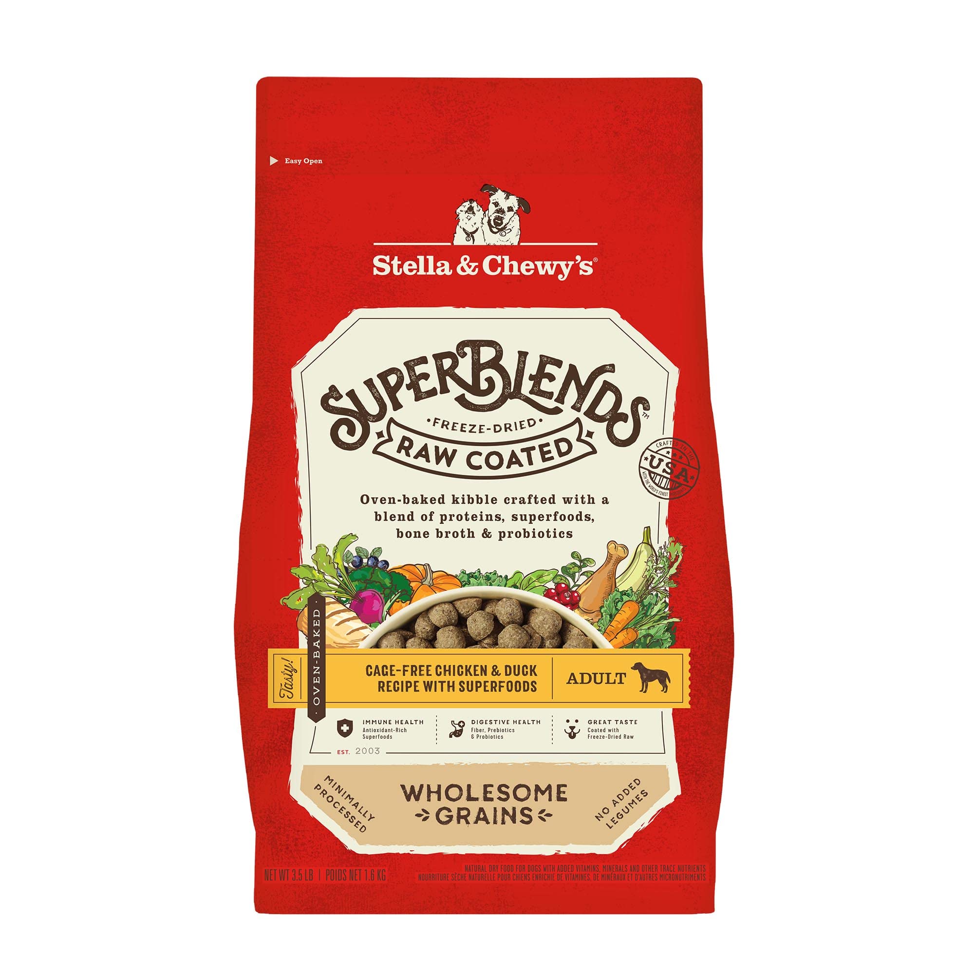 Stella & Chewy's SuperBlends: bol de kibble recubierto con sabor atractivo.