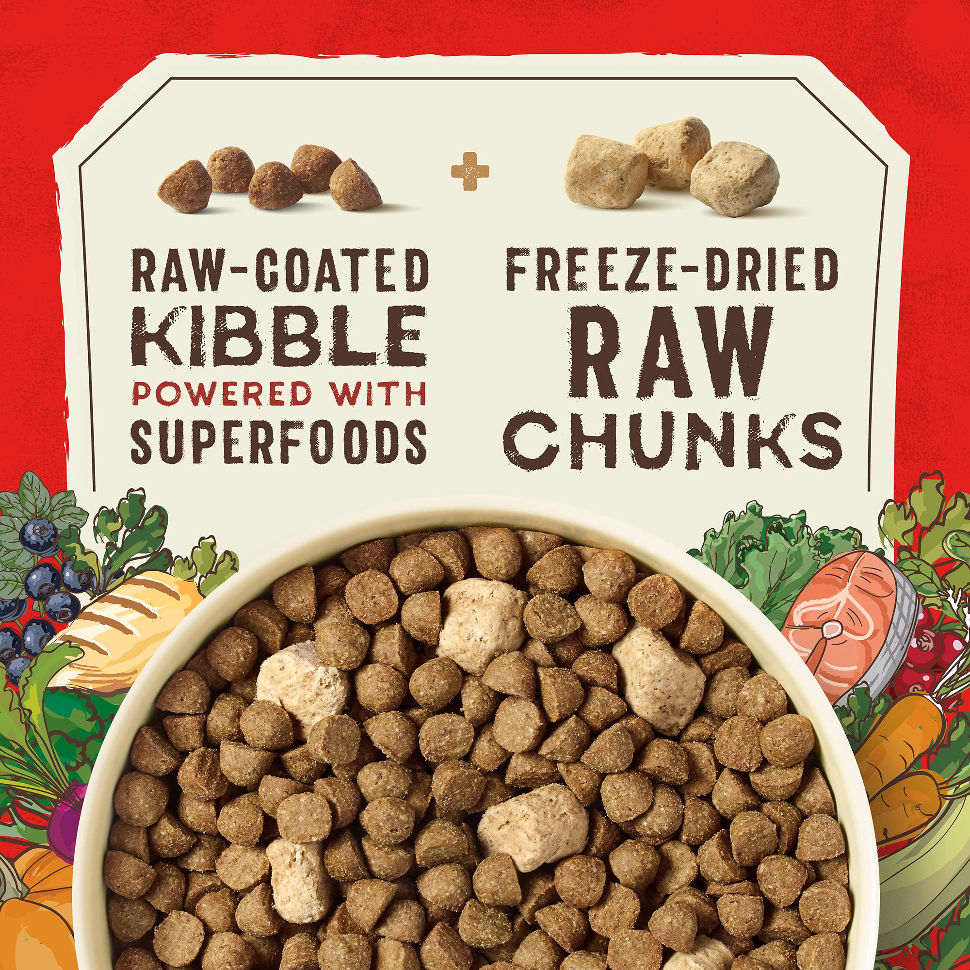 Stella & Chewy's SuperBlends granos-integrales: nutrición equilibrada para energía diaria.