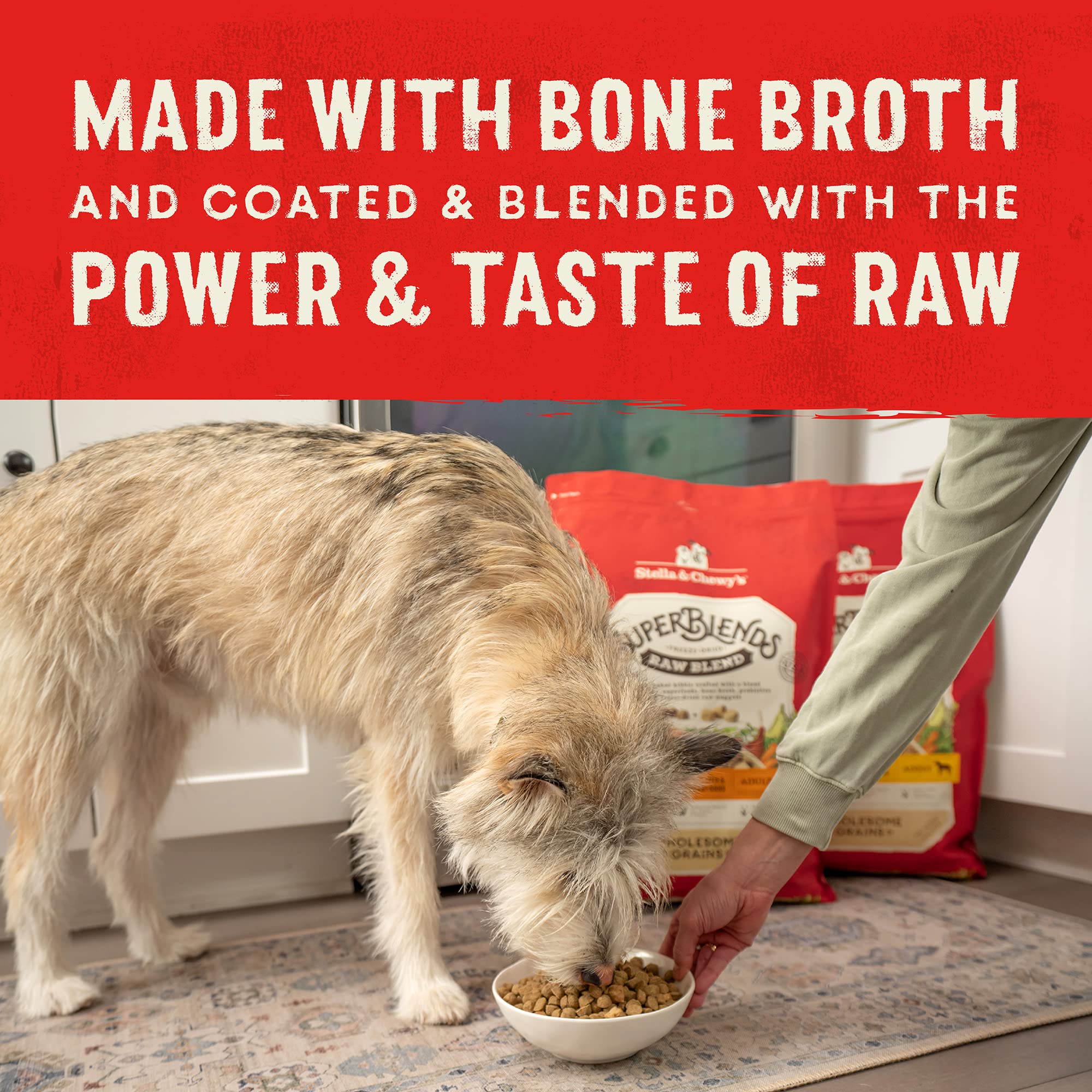 Stella & Chewy's SuperBlends: harina de salmon y aceite omega para piel y pelaje