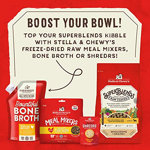 Stella & Chewy's SuperBlends: trozos de carne liofilizada para aporte proteico extra.