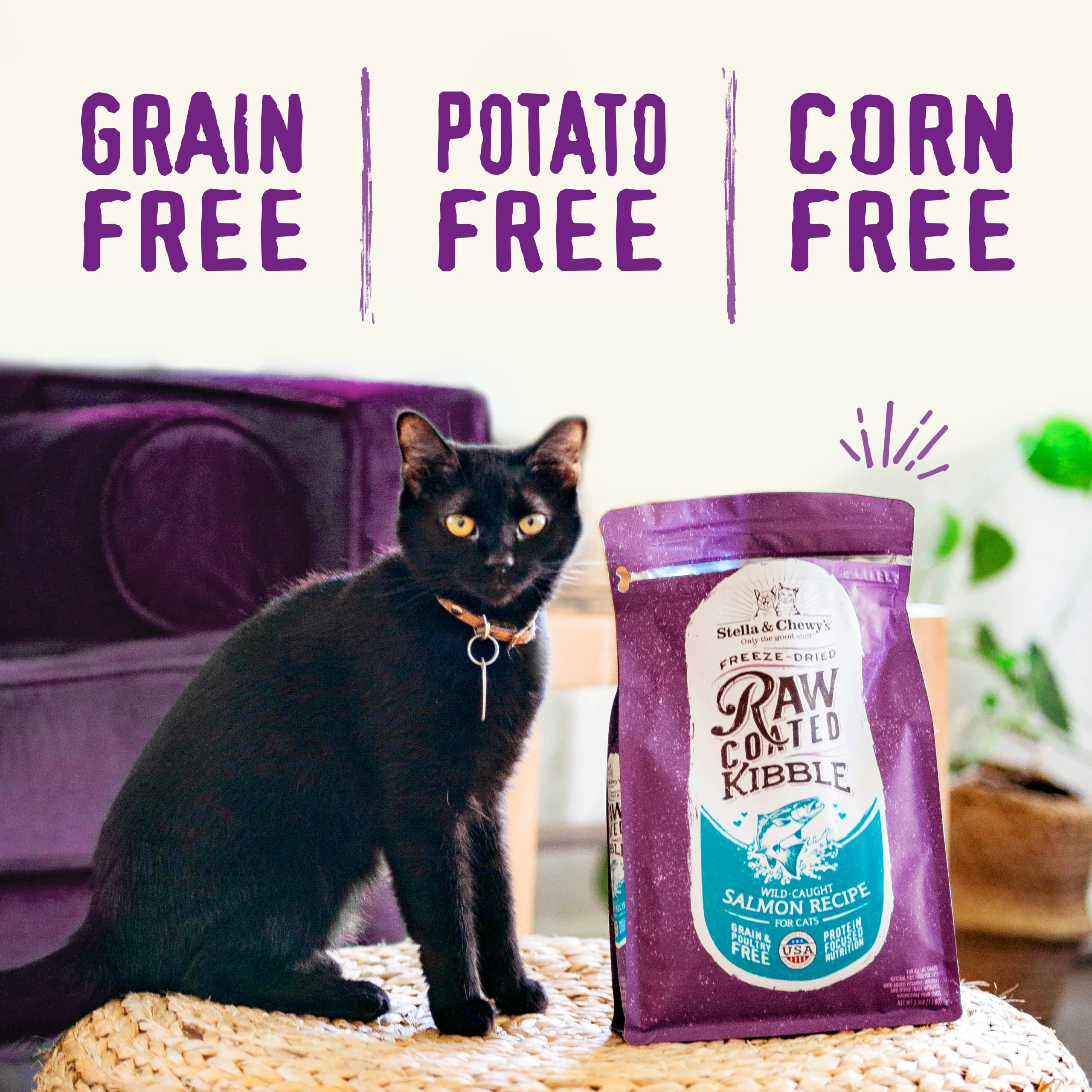 Stella & Chewy's taurina y vitaminas para nutrición equilibrada del gato.