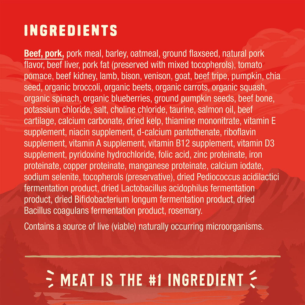 Stella & Chewy's Wild Red, granos integrales como cebada y avena.