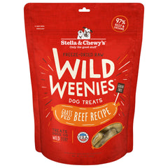 Stella & Chewy's Wild Weenies en bolsa de 11.5 oz, snack proteico para perros.