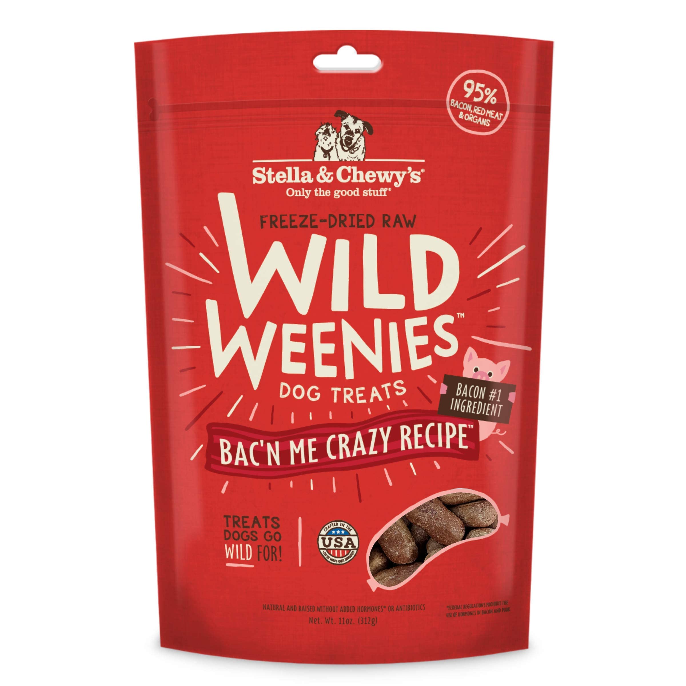 Stella & Chewy's Wild Weenies en bolsa de 11 oz para recompensa.